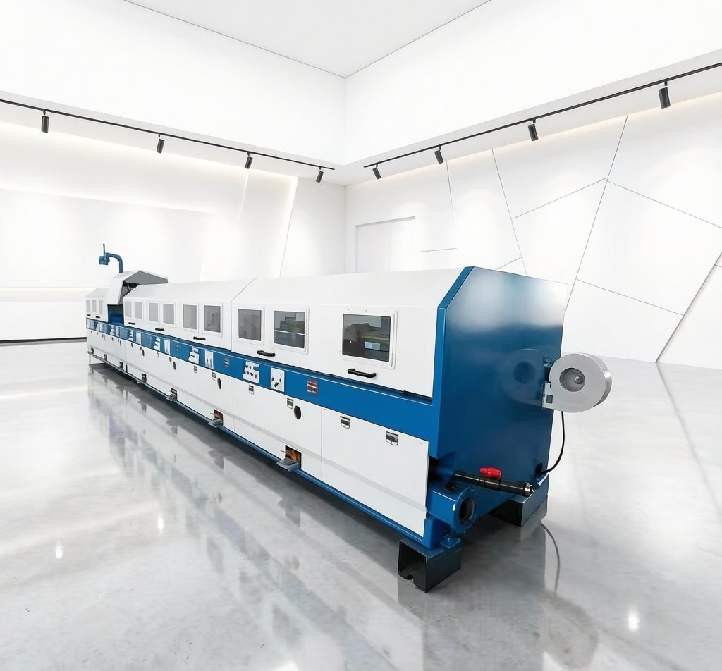 Straight-line wire drawing machine for high carbon steel wire